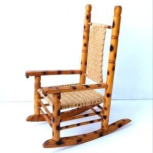 Vintage doll rocking chair
